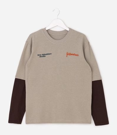 Remera Infantil con Estampa de Montaña Patagonia – Talle 5 a 14 años