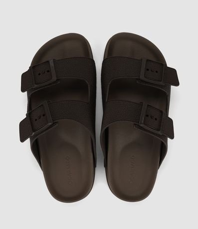 Ojota Slide Liso con Hebillas Ajustables 3