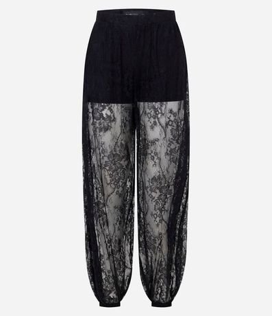 Pantalón Aladin en Encaje con Cintura Elástica 6