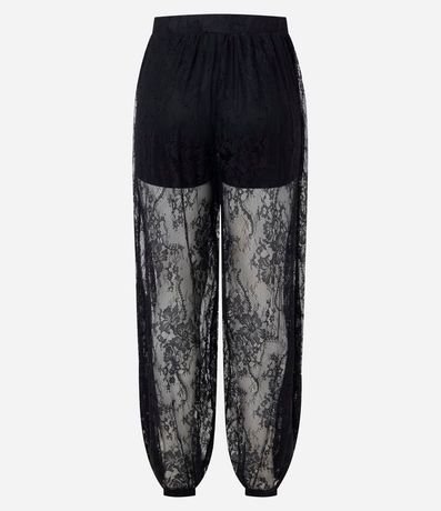 Pantalón Aladin en Encaje con Cintura Elástica 8