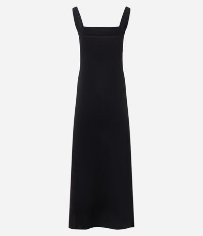 Vestido Midi en Bengalina con Fruncido Lateral 7