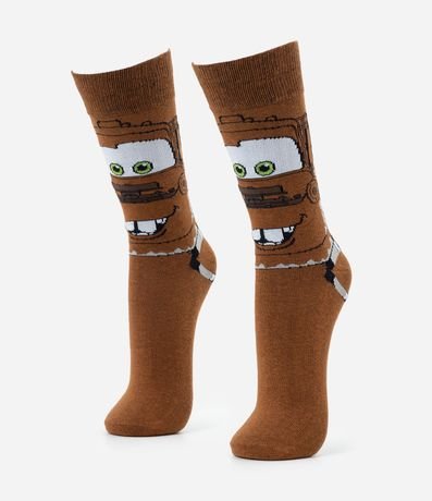 Media Caña Larga con Estampa de Matte