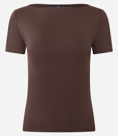 Blusa Regular en Poliamida con Escote Bote 2