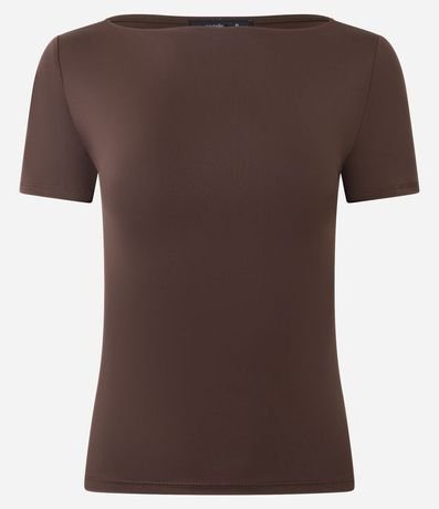 Blusa Regular en Poliamida con Escote Bote 2