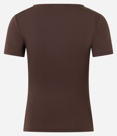 Blusa Regular en Poliamida con Escote Bote 3