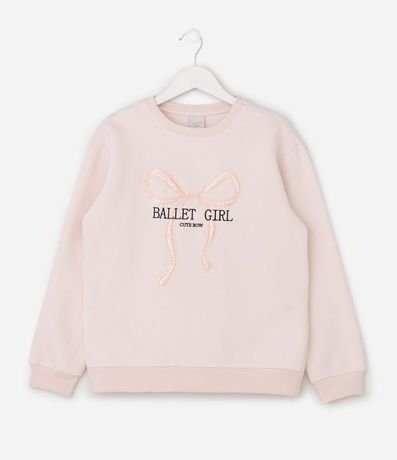 Buzo Infantil con Bordado Ballet con Lazo – Talle 5 a 16 años