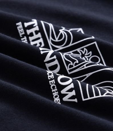 Remera Regular Manga corta en Algodón con Lettering e Ícones 3
