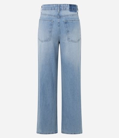 Pantalón Wide en Jeans con Cintura Baja y Rasgos Delanteros 2