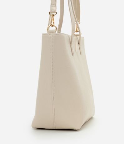 Cartera Shopper Grande con Asa Larga y Textura Crocco 2