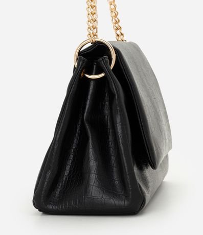 Cartera Shoulder Grande con Correa de Cadena y Metales en Light Gold 2