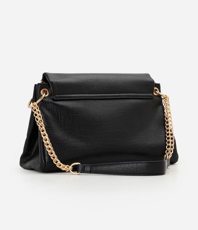 Cartera Shoulder Grande con Correa de Cadena y Metales en Light Gold 3