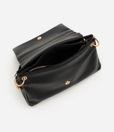 Cartera Shoulder Grande con Correa de Cadena y Metales en Light Gold 4