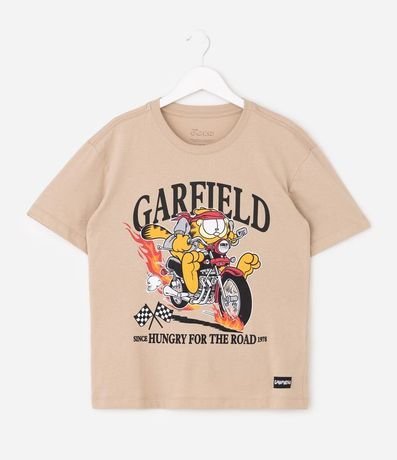 Remera Relaxed Garfield On The Road - Talle 5 a 14 años