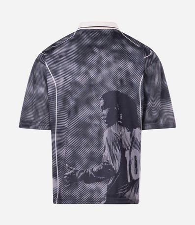 Remera Boxy en Jacquard con Estampa de Ronaldinho Bruxo 6
