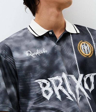 Remera Boxy en Jacquard con Estampa de Ronaldinho Bruxo 4