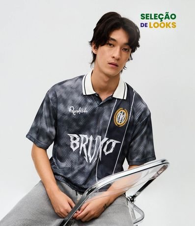 Remera Boxy en Jacquard con Estampa de Ronaldinho Bruxo 1