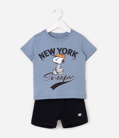 Conjunto Algodón Snoopy New York Infantil - Talle 2 a 8 años 2