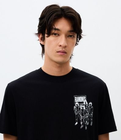 Remera Manga corta Ramones Rockaway Beach 3