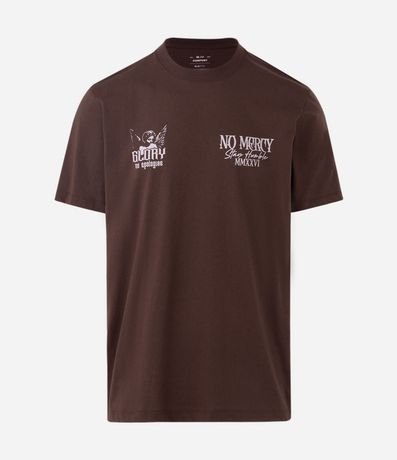 Remera Manga Corta No Mercy con Estampa en la Espalda 5