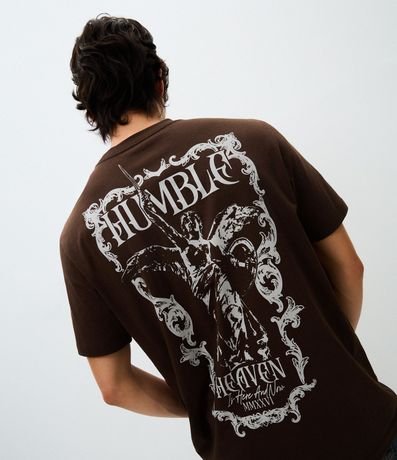 Remera Manga Corta No Mercy con Estampa en la Espalda