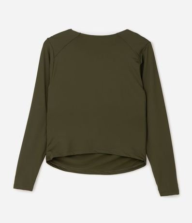 Blusa Manga Larga con Escote Traspasado Curve & Plus Size 6