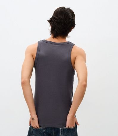 Musculosa Regular Básica en Rib de Algodón 3