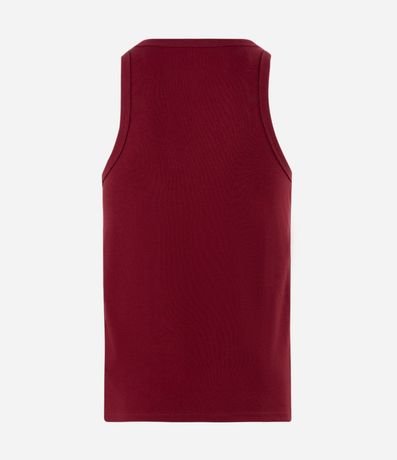 Musculosa Regular Básica en Rib de Algodón 4