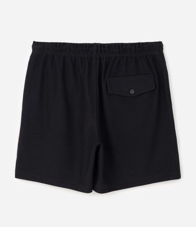 Bermuda en Moletón Sin Felpa de Algodón con Bordado 2