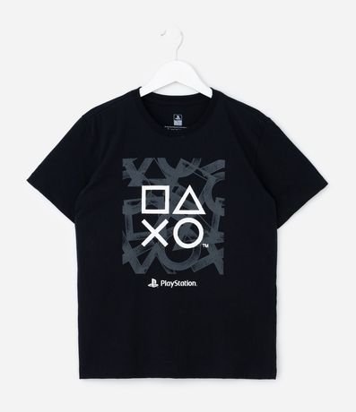 Remera Infantil con Estampa de Íconos PlayStation – Talle 5 a 14 años