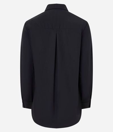Camisa en Tricolina con Abotonado y Punho Largo 2