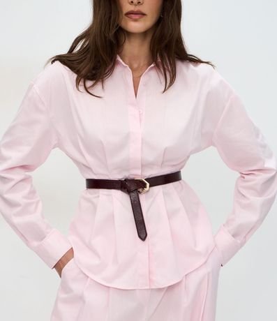 Camisa en Algodón con Pliegues y Botones 5