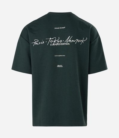 Remera Oversized en Algodón con Lettering Paris Tokyo New York 6