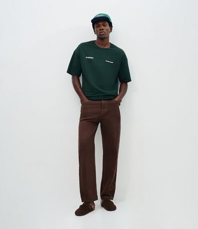 Remera Oversized en Algodón con Lettering Paris Tokyo New York 2