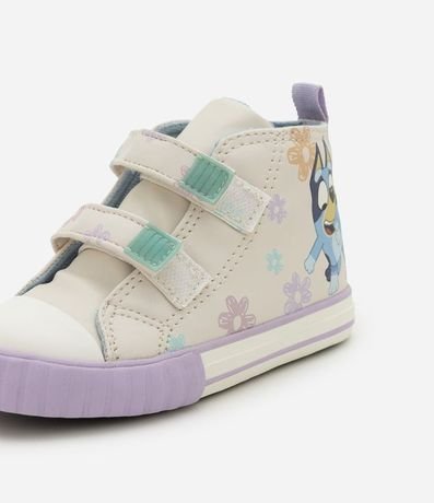 Championes Infantil Abotinado con Estampa de Bluey Floral – Talle 20 a 27 3