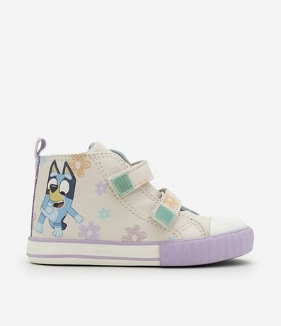 Championes Infantil Abotinado con Estampa de Bluey Floral – Talle 20 a 27 6