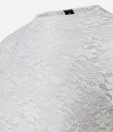 Blusa Manga Larga en Encaje Texturizada 6