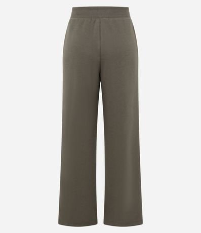 Pantalón Wide Leg en Algodón con Friso Delantero 6