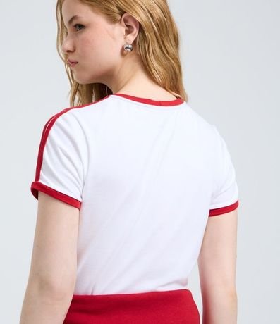 Remera New T-shirt con Estampa de Mickey y Detalles Contrastantes 4