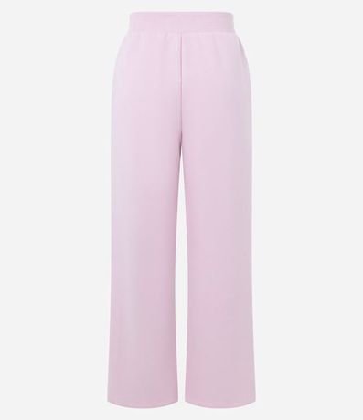 Pantalón Wide Leg en Algodón con Detalle Contrastante Lateral 6