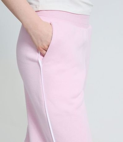 Pantalón Wide Leg en Algodón con Detalle Contrastante Lateral 3
