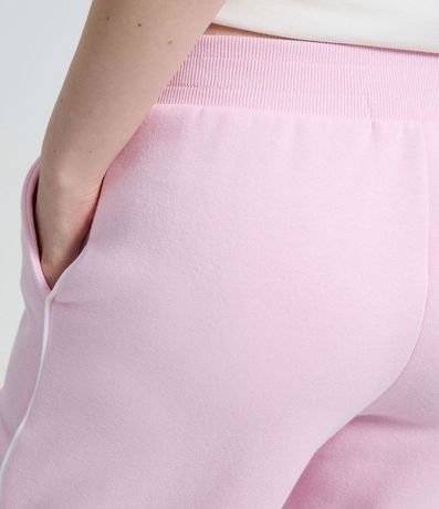 Pantalón Wide Leg en Algodón con Detalle Contrastante Lateral 4