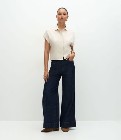 Blusa en Viscolino con Cuello y Sin Sisa 2