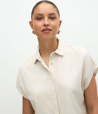 Blusa en Viscolino con Cuello y Sin Sisa 3
