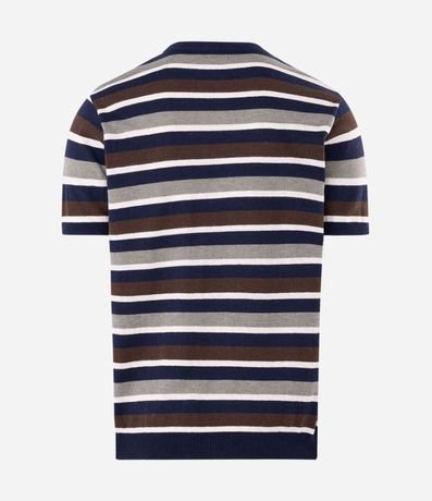 Remera Tricot Rayada Manga Corta 2