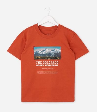 Remera Manga Corta con Estampado Photoprint - Talle 5 a 14 años 2