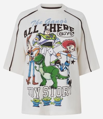 Remera con Sisa Deslocada y Estampa de Toy Story 5