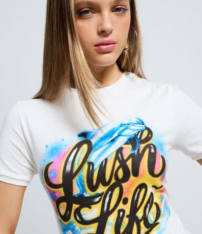 Remera Manga Corta Zara Larsson con Estampado 3