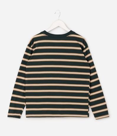 Remera Manga larga Rayada Henley - Talle 5 a 14 años 2