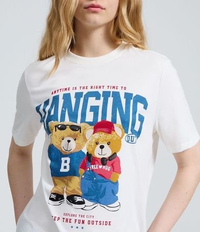 Remera Estampada con Ositos en Algodón 3
