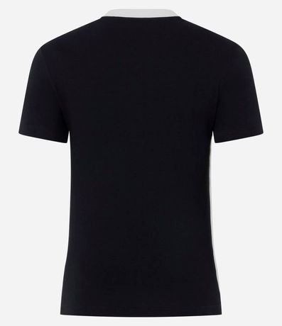 Remera en Algodón con Estampa de Kuromi y Detalle Contrastante 6